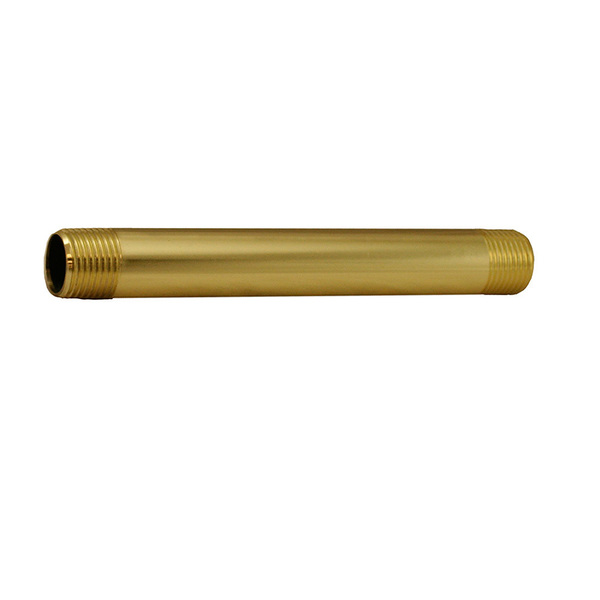 Jones Stephens Polished Brass Brass Nipple 1/2" x 6" N2310PB